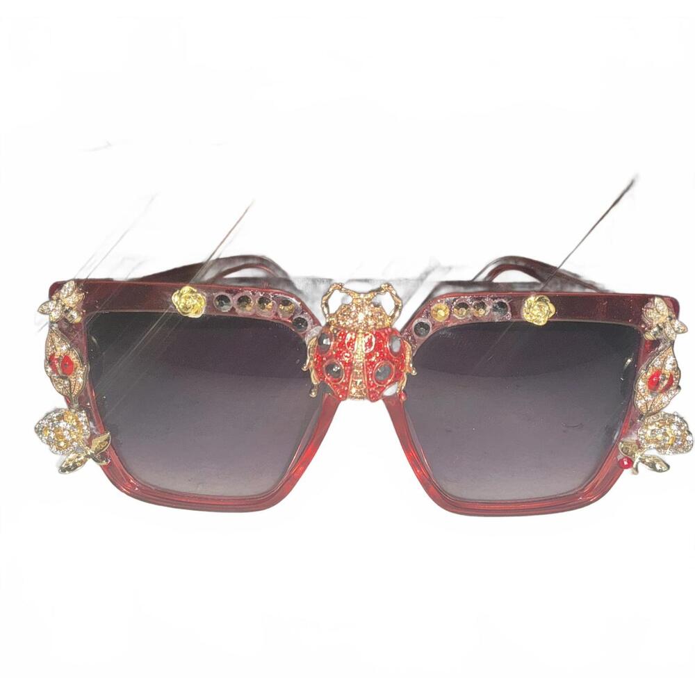 Rose Red Ladybug Sunglasses o3206